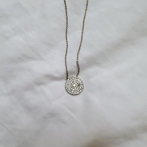Circle stone pendant